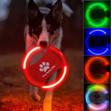 Dog Flying Discs Light Glowing LED LuminousTrainning Interactive Toys Game