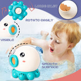 Octopus Fountain Bath Toy Water Jet Rotating Shower Bathroom Toy Summer